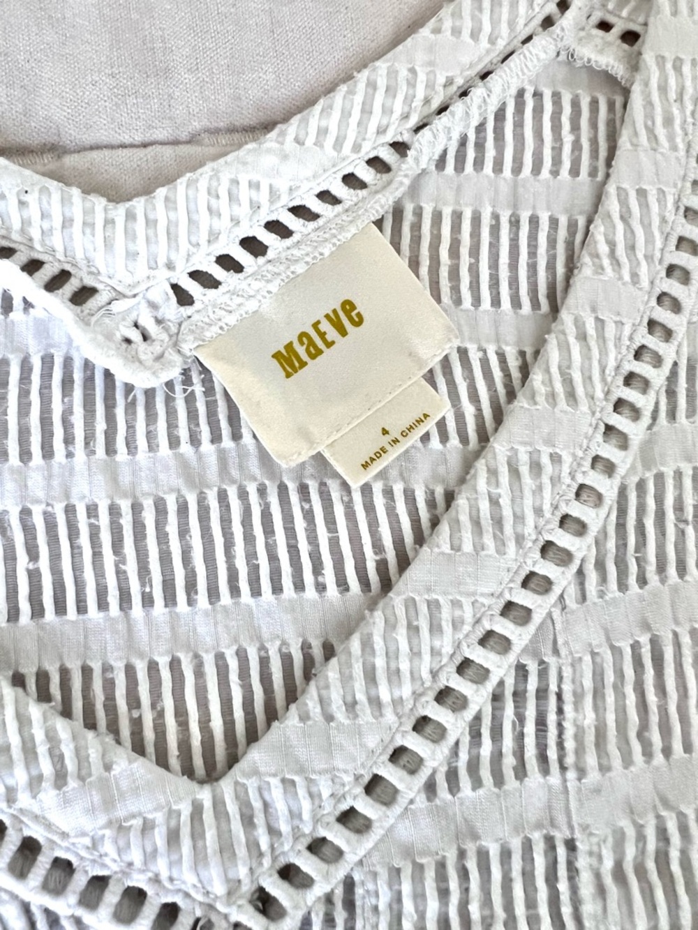 Maeve Lace Ladder cami top from Anthropologie, Size 4 - Picture 9 of 14